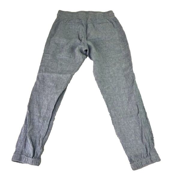 Athleta Cabo Linen Jogger Pants Womens 2 Chambray Blue Drawstring 530642 - Picture 4 of 14